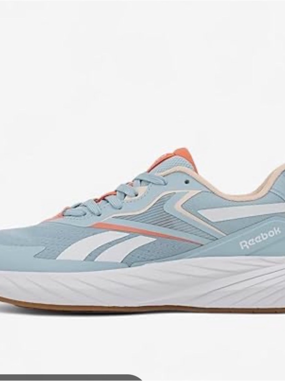 Reebok Women’s Light Blue and Coral Low-Top Running Sneakers
